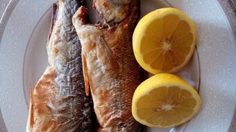 Foodbook #654 fried sea bass