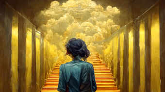 AI Illustrates Led Zeppelins’s Stairway to Heaven