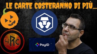 Crypto.com le carte costeranno di più.