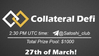 Join the AMA of Satoshi Club x Collateral Defi. Rewards: 1000 USDT, March 27th.