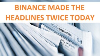 Binance finds it way to the headlines twice in the same day, find out why!