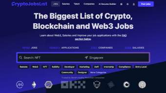 The Crypto & Web3 Jobs Platform Of Choice: Crypto Jobs List