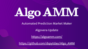 Automated Market Maker on Algorand - Algovera Update