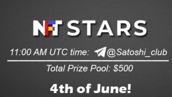 Join the AMA of Satoshi Club x NFT Stars. Rewards: 500 USDT, June 4th.