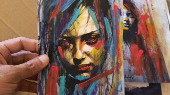 Dreams, portrait, painting of portrait, NFT art on Solana
