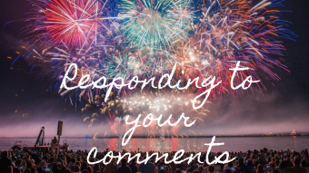 Responding To Comments - Celebrating 20 Videos Published