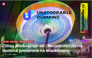 Blockchain jede jak pán - Zilliqa představuje nezastavitelné domény na blockchainu