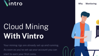 Vintro: A mining platform gives Free 100 GH/s Hashrate for users and especially can withdraw the earning