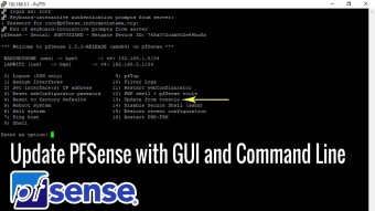 Update PFSense with GUI and Command Line