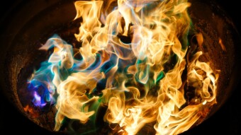 Purple fire for a maxi giveaway with Rubidium- The Periodic Elements NFT