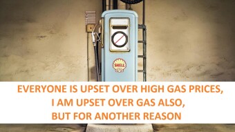 Every one is crying over the high gas prices, but I am upset with gas for another reason