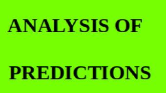 Analysis of predictions in sports: week 42