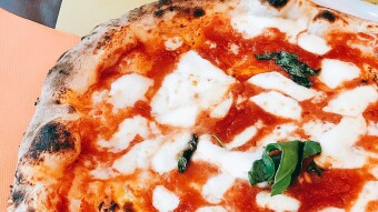 Pizza Margherita at home from Italy