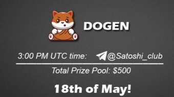 Join the AMA of Satoshi Club x DOGEN. Rewards: 500 USDT, May 18th.