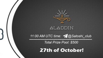 Join the AMA of Satoshi Club x Aladdin DAO. Rewards: 500 USDT, October 27th.