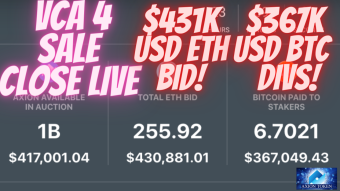 Axion Auction Day 130 (23 Mar) 1B AXN 256ETH 3.9M AXN/ETH Venture Capital Auction 4 with $431k USD wBTC! WATCH NOW!