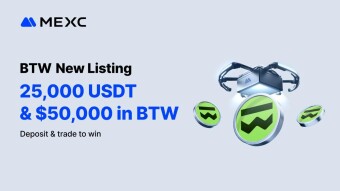 MEXC Lists Bitway (BTW) with $50,000 in BTW and 25,000 USDT Airdrop+ Rewards