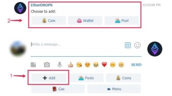 "+Add" and "Pagination" added to EtherDrops Bot