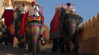 India, Jaipur - splendor and power and... Fort Amber