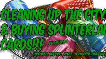 Cleaning up my City & Buying Splinterlands cards with the deposit $ Part 3 - August 2023