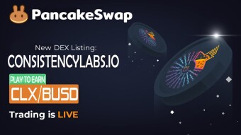 Consistency Labs $CLX / $BUSD trading is live on Pancakeswap