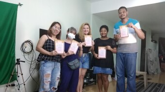 Men Learning Crypto & Blockchain At The Macrohard Hub, Philippines