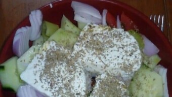 Foodbook #268 Tasty delicious and traditional Greek salad