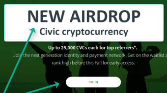 CIVIC cryptocurrency Airdrop + get rewarded for referring