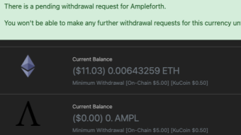 My first withdrawal on KuCoin with 10% more!