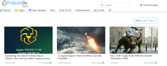 How to make money on publish0x