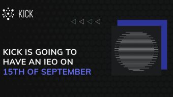 Our IEO on ExMarkets:  KICK.IO Public Sale Kicks off on September 15