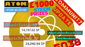 Atom Collector Update - $1000 STEEM Prizes, @MusicVoter & @MusicVoter Upvotes