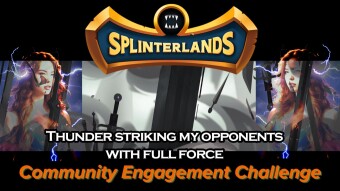 Splinterlands - Thunder striking my opponents will full force | Community Challenge