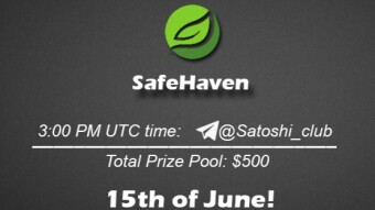 Join the AMA of Satoshi Club x SafeHaven. Rewards: 500 USDT, June 15th.