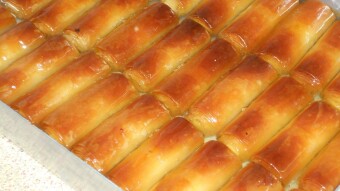 Foodbook #722 Greek custard pie