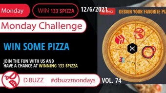 Win 133 $PIZZA Tokens >> The Weekly Challenge >> From D.Buzz (ROUND 74)
