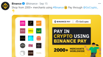 Binance Pay and GoCrypto announce a partnership deal- Can this change word of crypto payments?