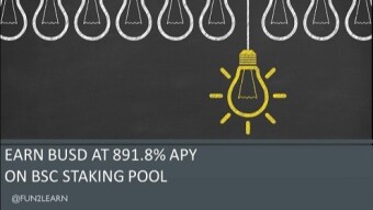 Earn BUSD At 891.8% APY on BSC Staking Pool