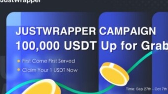 Justwrapper USDT Giveaway