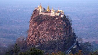 Popa Taung. Where the view of the mountain is nicer than the top - My trip around Myanmar