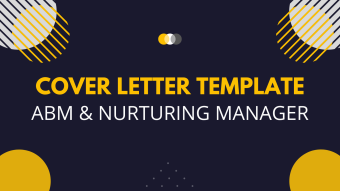 Cover letter template: ABM & Nurturing Manager