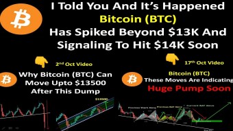 I Told You And It’s Happened | Bitcoin (BTC) Has Spiked Beyond $13K And Signaling To Hit $14K Soon