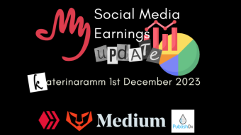 1st of December: Update on my Online Earnings for November 2023