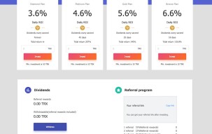 Tron Bank Dapp Daily Profit 3.6-6.6% TRX (Tron)