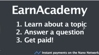 EARNACADEMY - Instant rewards with NANO and NATRIUM wallet