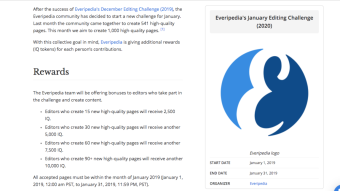 Everipedia’s January Editing Challenge (2020)