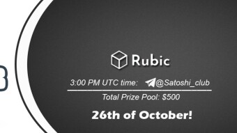 Join the AMA of Satoshi Club x Rubic. Rewards: 500 USDT, October 26th.