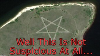 Huge Pentagram On Google Earth