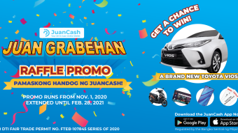 Drive home a brand-new car with JuanCash Juan Grabehan Raffle Promo (Philippines Only)
