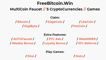 FreeBitcoin.win - Claim free crypto from one of the highest paying faucets